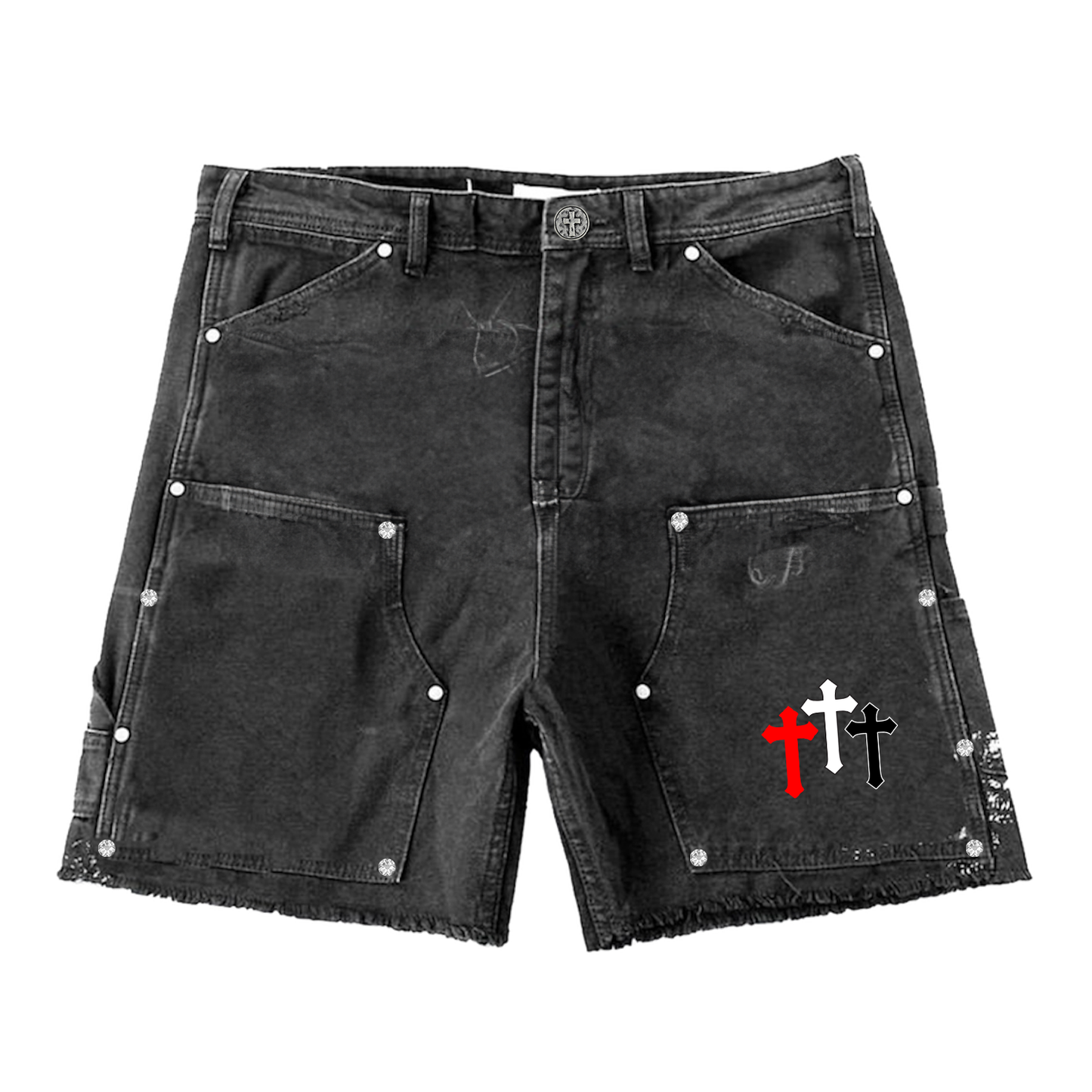 Trinity Diamond Studded Jorts