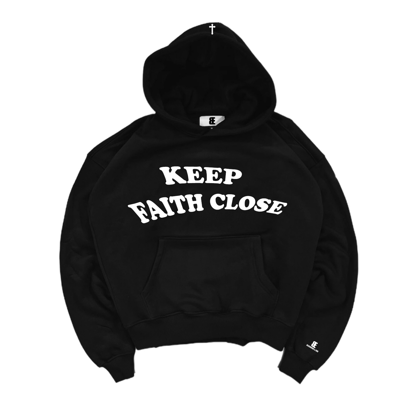 Keep Faith Close Hoodie