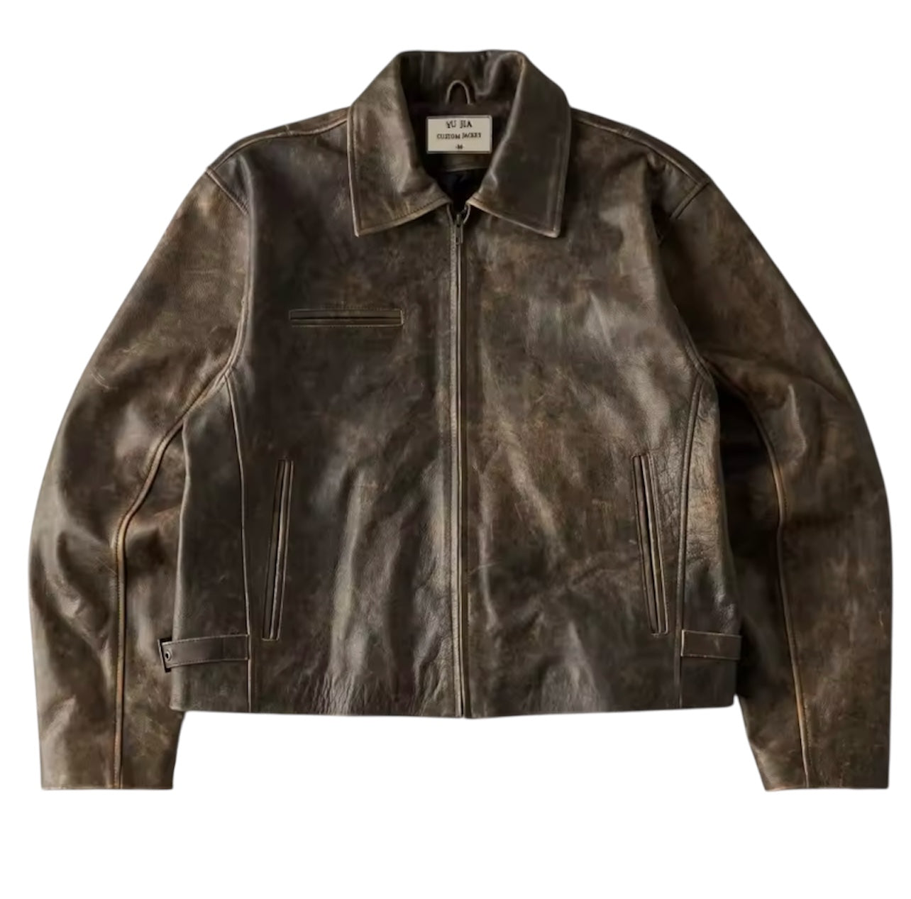Earth Tone Leather Jacket