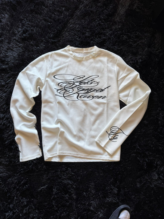 Cyber script Waffle Knit