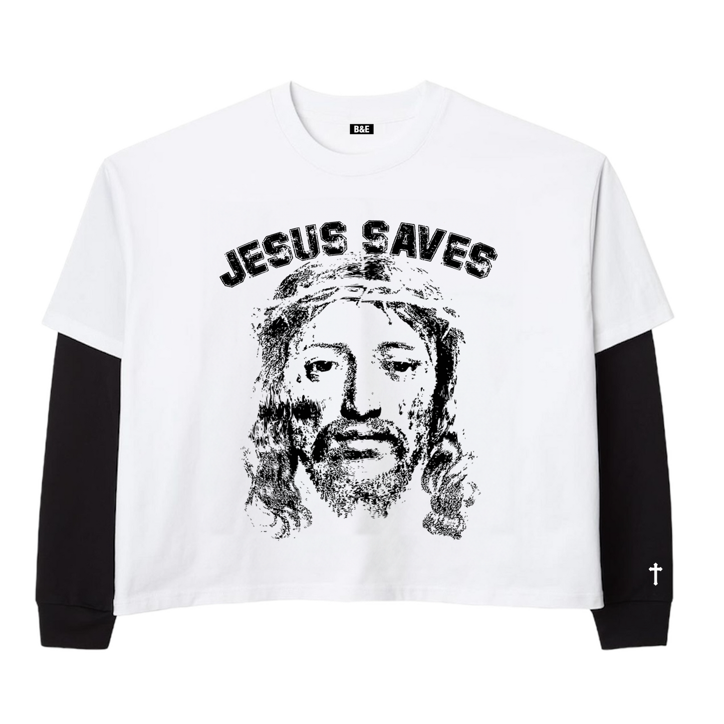 Jesus Saves Double Layer Tee