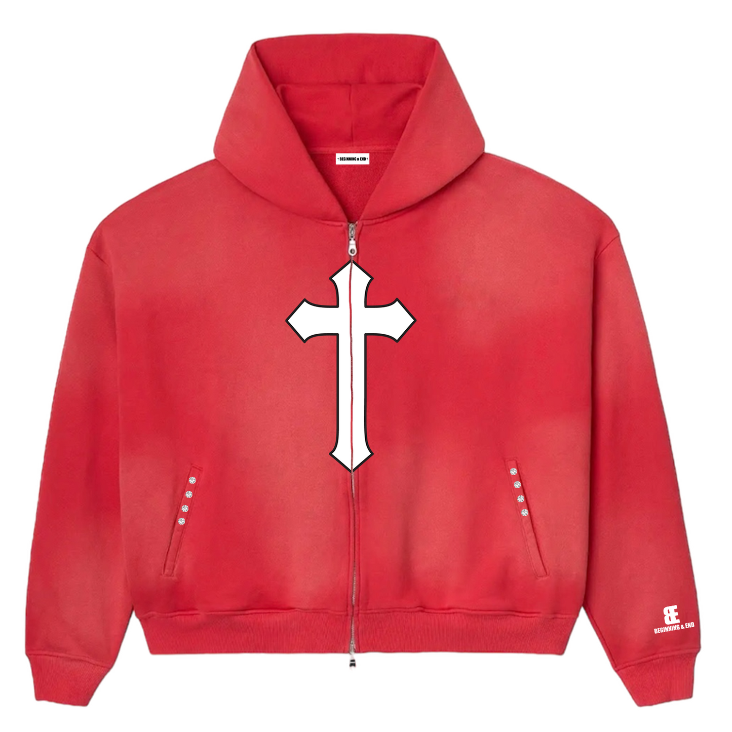 Sun Faded Cross Zip Up
