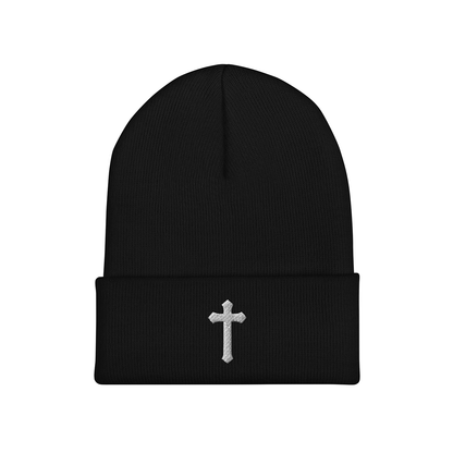 Cross Cuffed Beanie